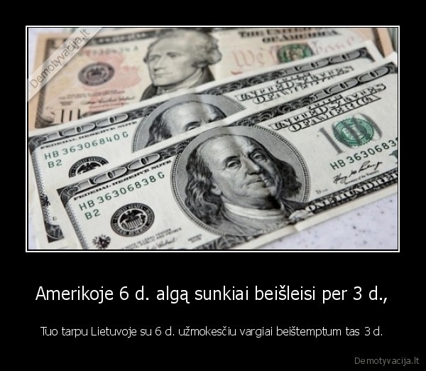 pinigai, amerika, alga