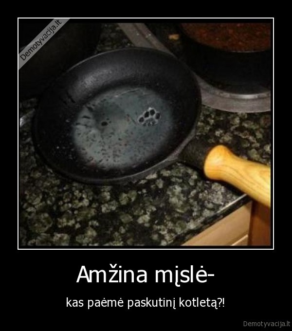 amzina, misle,misle,kotletas,kas, paeme