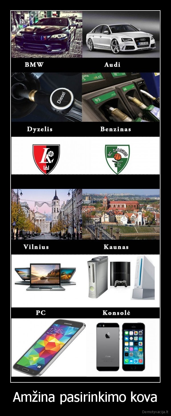pasirinkimas,vilnius,kaunas,samsung,apple,bmw,audi