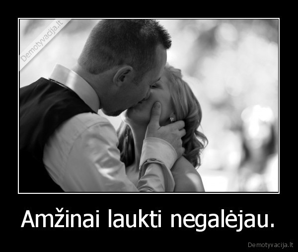 Amžinai laukti negalėjau.