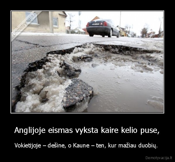 Anglijoje eismas vyksta kaire kelio puse,