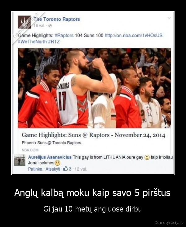 juokingas, komentaras,jonas, valanciunas