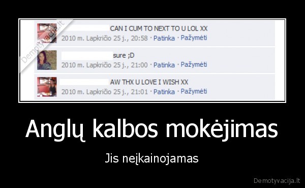 cum,anglu, kalba,mokejimas