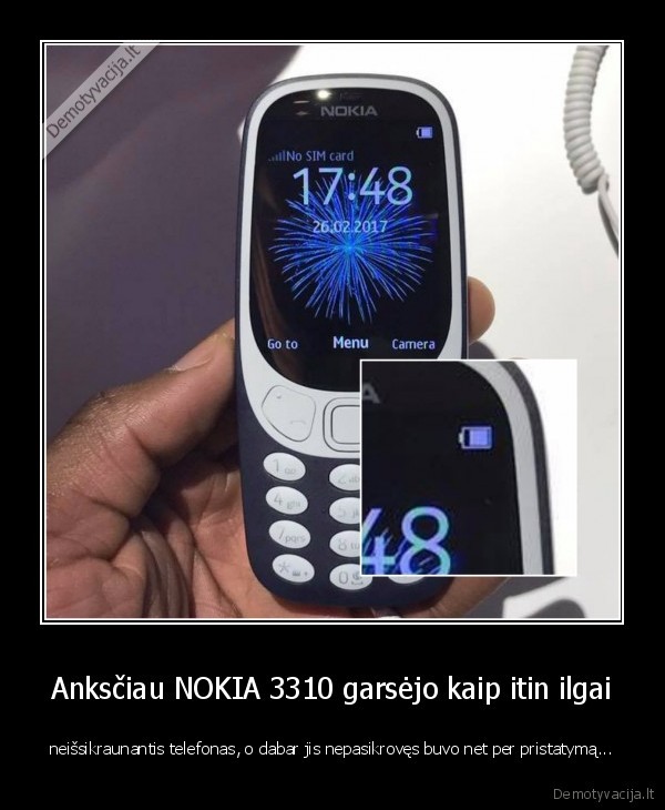 nokia, 3310, pristatymas,telefono, baterija
