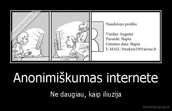 anonimiskumas,internetas,iliuzija