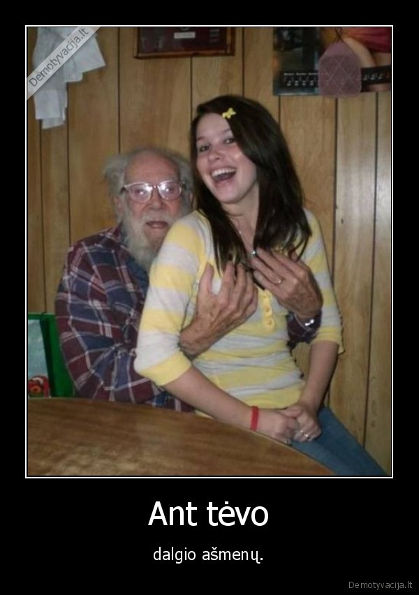 mergina,senelis,tevas