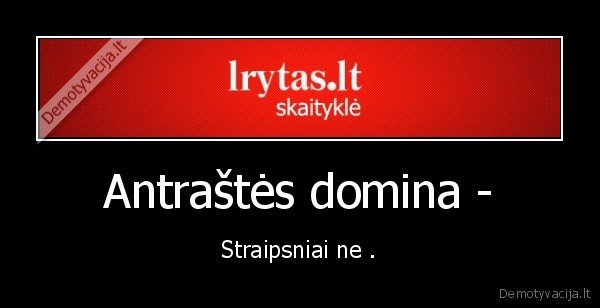 Antraštės domina -