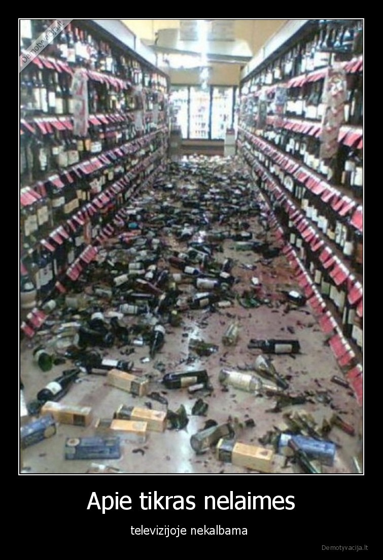 televizija,nelaimes,buteliai,parduotuve