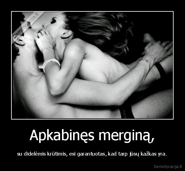 Apkabinęs merginą,