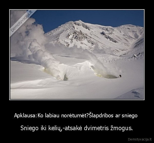 Apklausa:Ko labiau norėtumėt?Šlapdribos ar sniego 