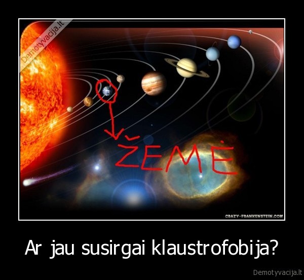 Ar jau susirgai klaustrofobija?