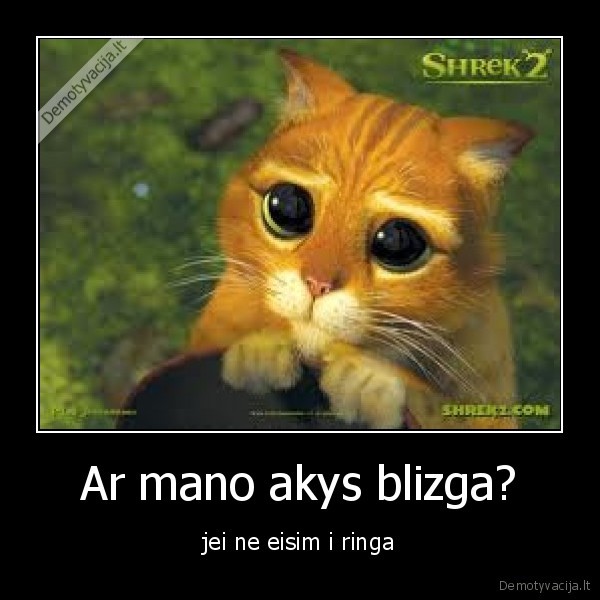 Ar mano akys blizga?