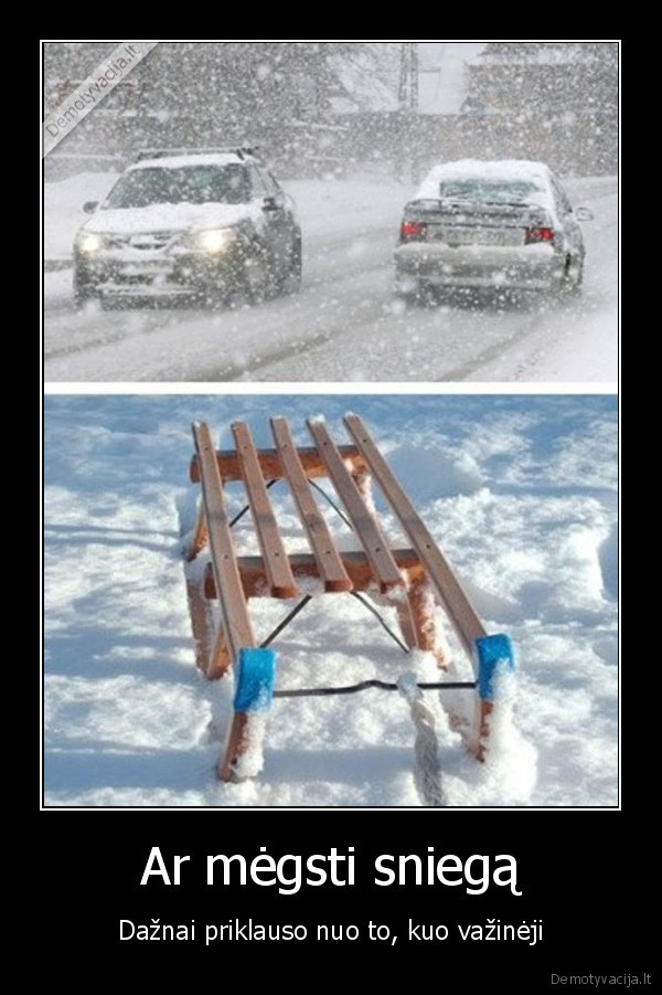 Ar mėgsti sniegą