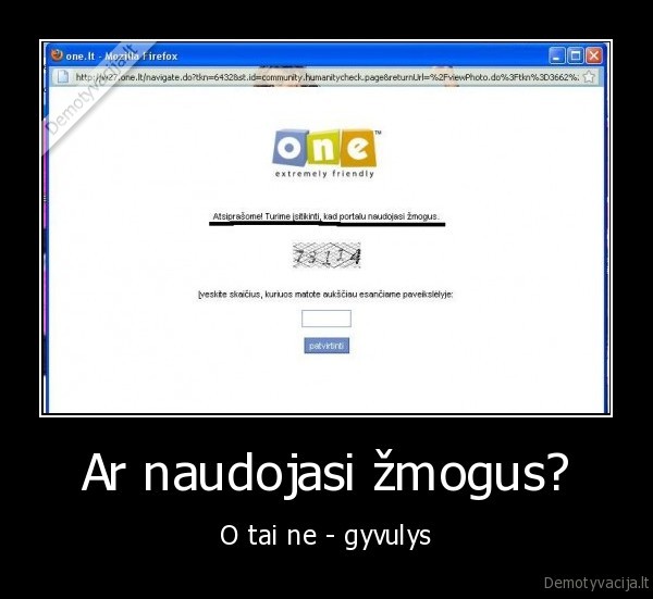 Ar naudojasi žmogus?