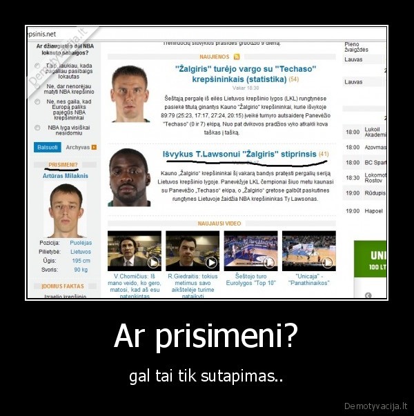 milaknis,arturas,ar, prisimeni