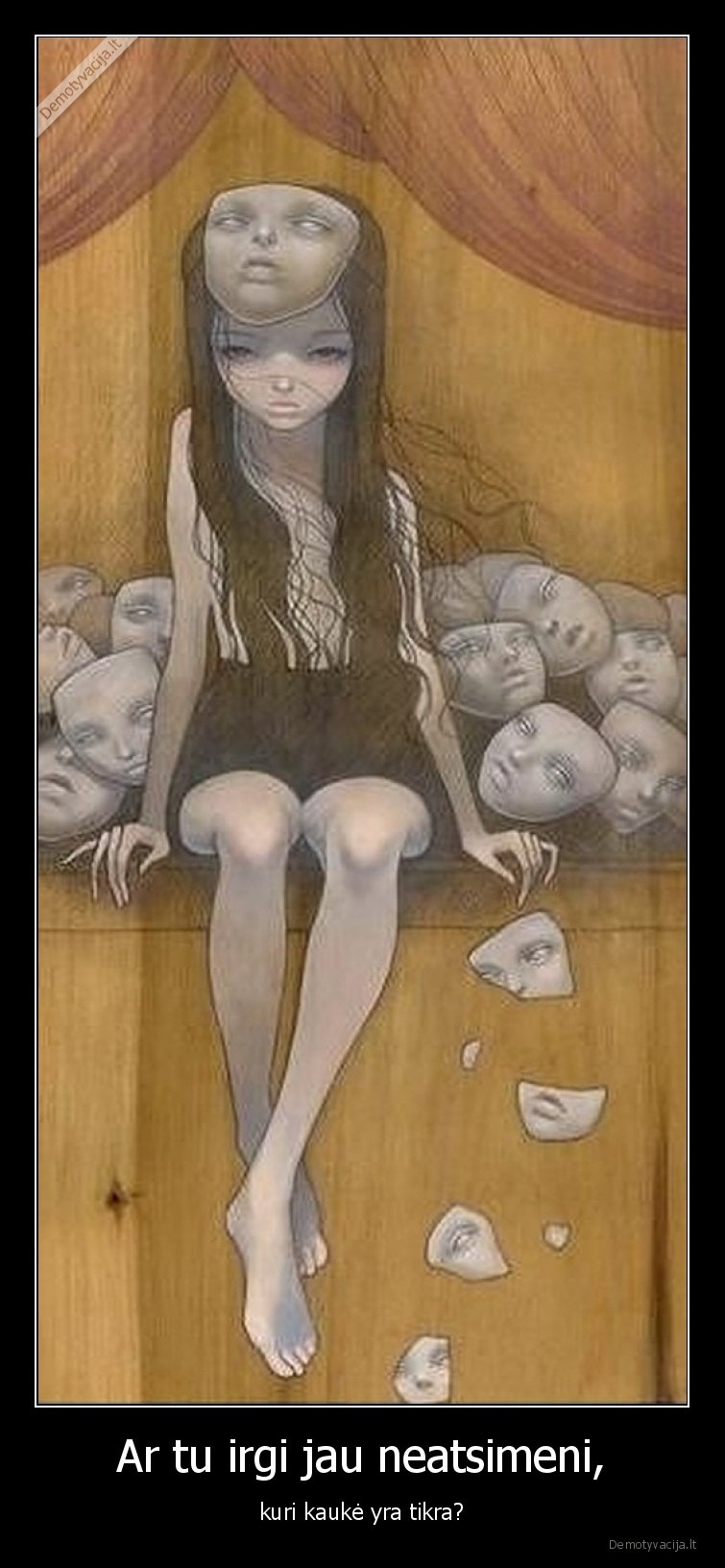 kaukes,zmones,mergina,neatsimena