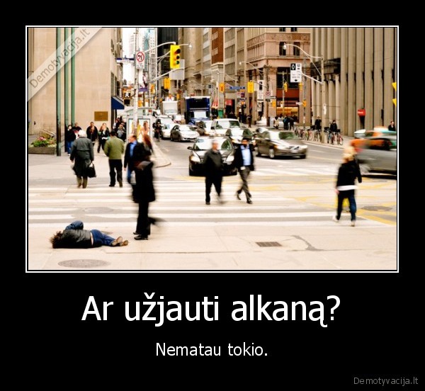 Ar užjauti alkaną?