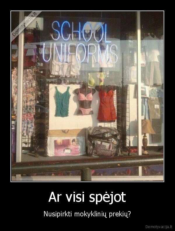 mokykline,uniforma,parduotuve