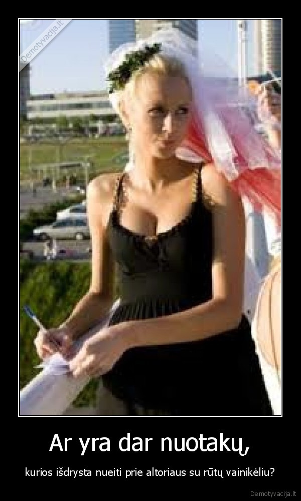 Ar yra dar nuotakų,