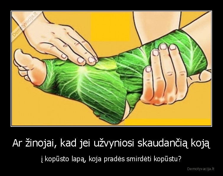 kopustai,koja,kvapas,medicina