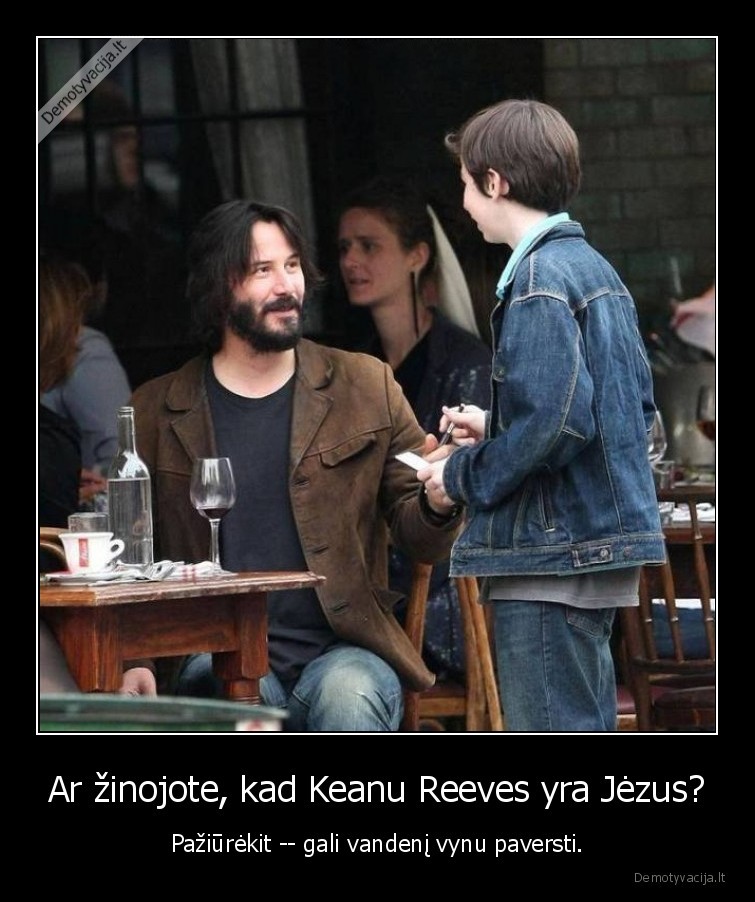 keanu, reeves,jezus,vynas