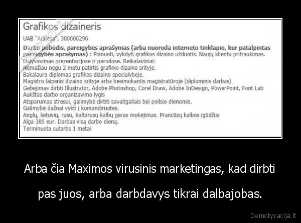 darbdavys,darbas,maxima,wtf,skelbimas