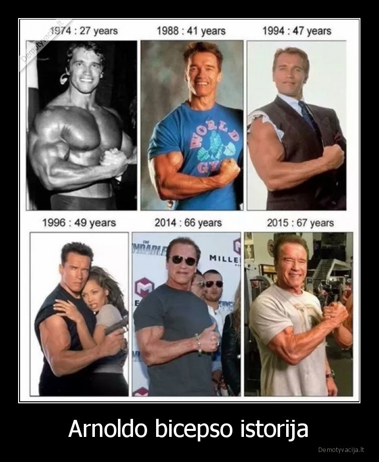 bicepsas,arnoldas,istorija,nuotraukos