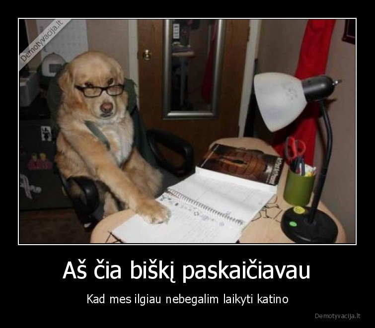 suo, su, akiniais,protingas, suo,suo, matematikas