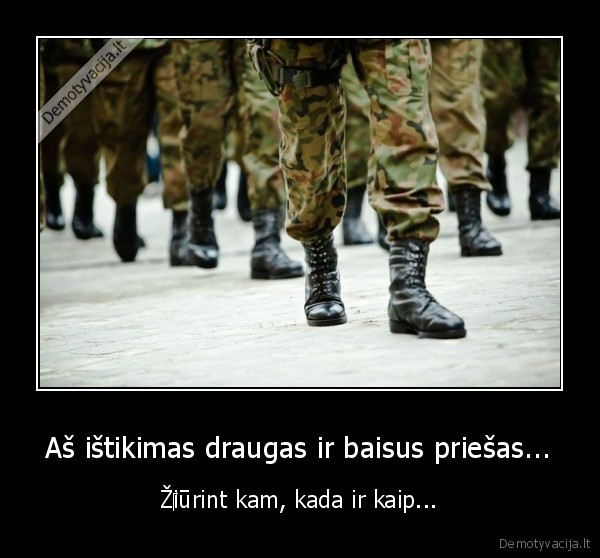 Aš ištikimas draugas ir baisus priešas...