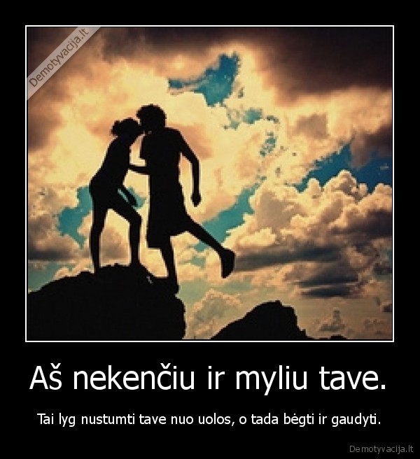 Aš nekenčiu ir myliu tave.