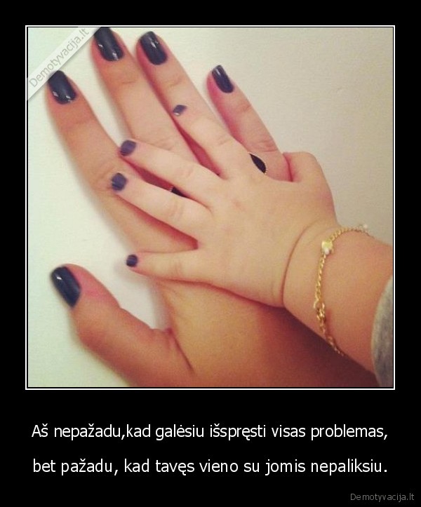 Aš nepažadu,kad galėsiu išspręsti visas problemas,