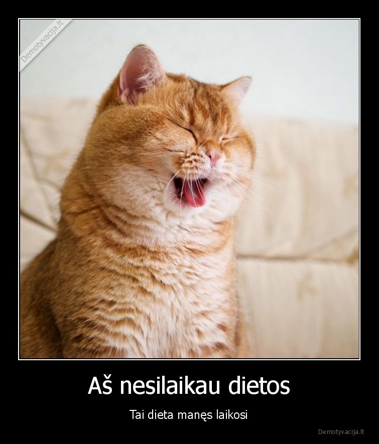 Aš nesilaikau dietos