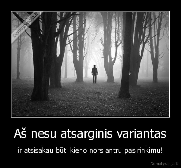 Aš nesu atsarginis variantas