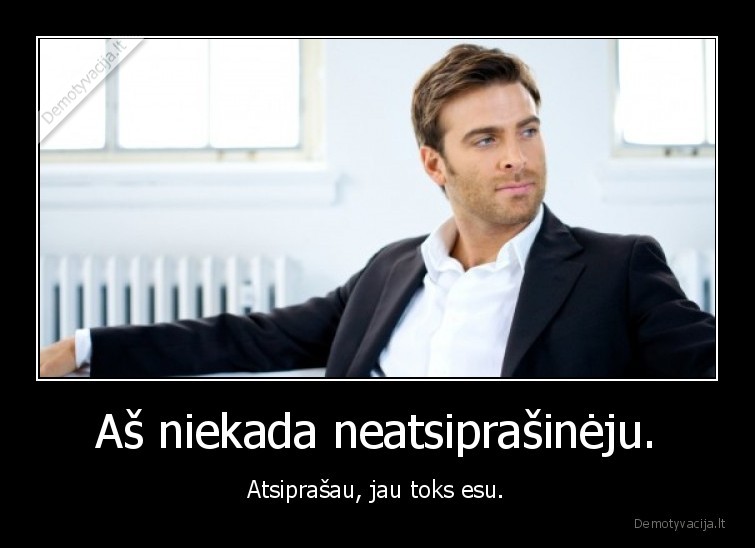 atsiprasymas,ironija