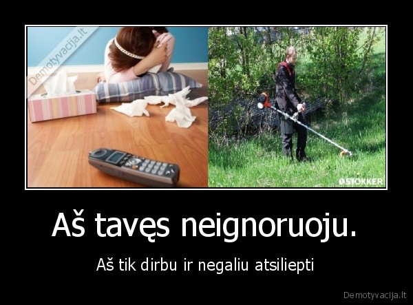 Aš tavęs neignoruoju.
