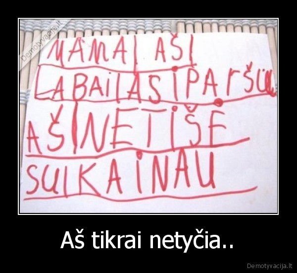 vaikai,netycia,sugadinau,atsiprasau