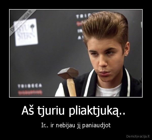 Aš tjuriu pliaktjuką.. 