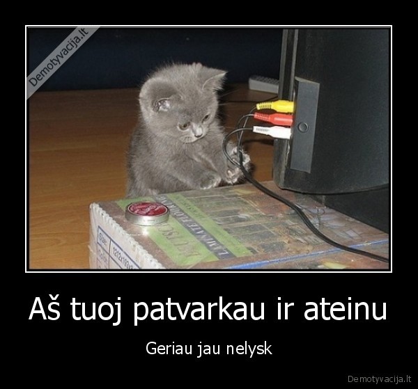 Aš tuoj patvarkau ir ateinu