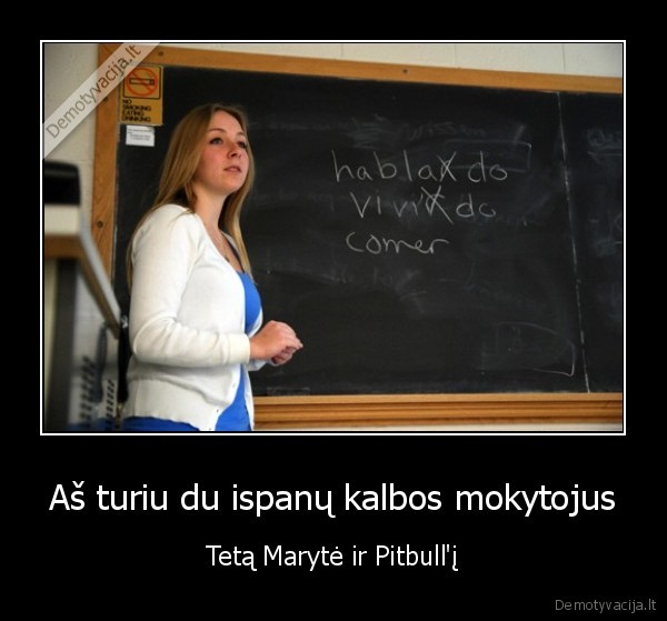 pitbull,mokykla,ispanu, kalba