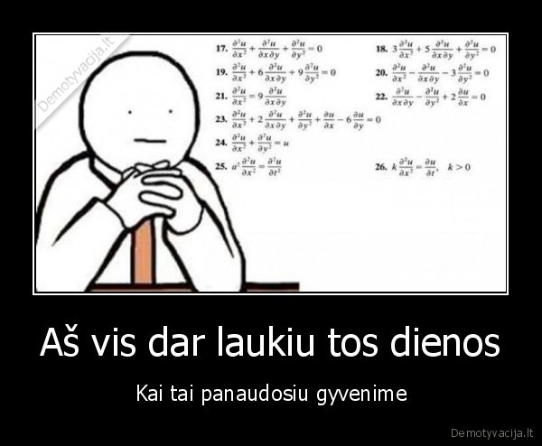 Aš vis dar laukiu tos dienos