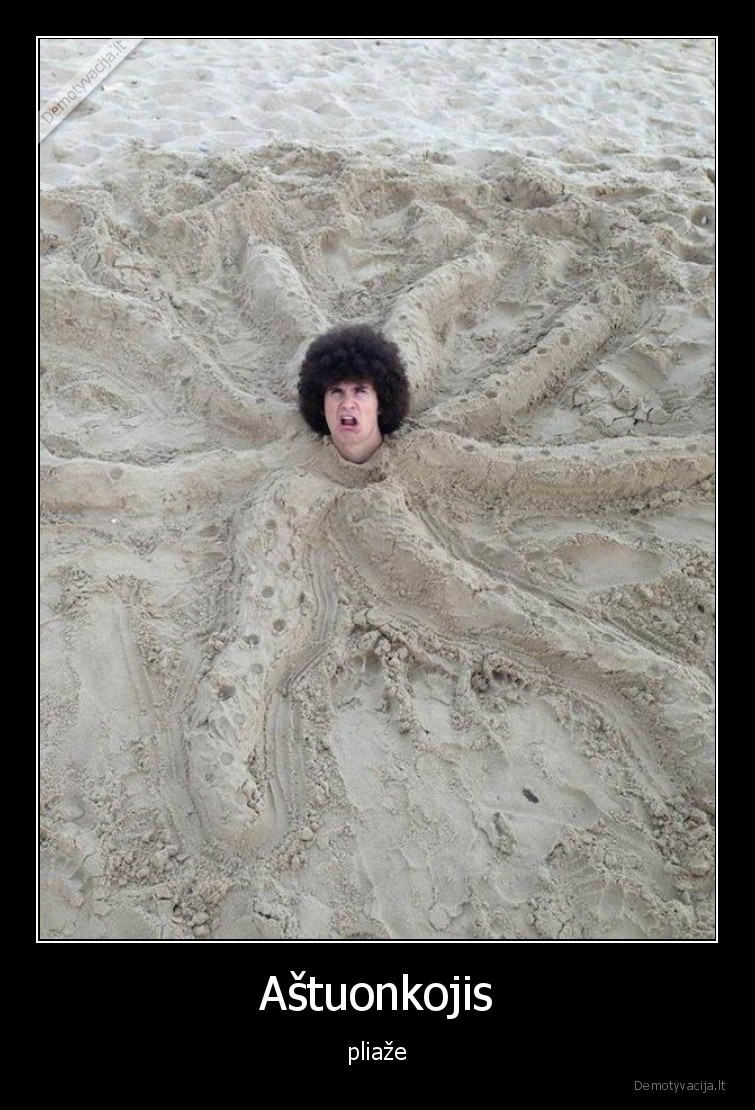 astuonkojis,smelis,pliaze,uzkase