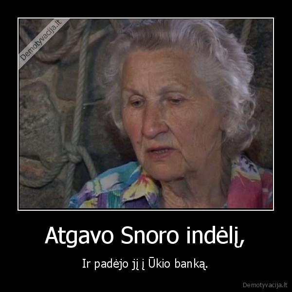 snoras, ukio, bankas, babyte