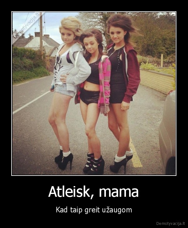 mazos, kurwos,pasileidusios, paaugles