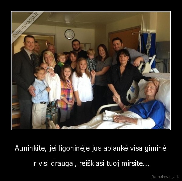 mirtis,lankytojai,ligone