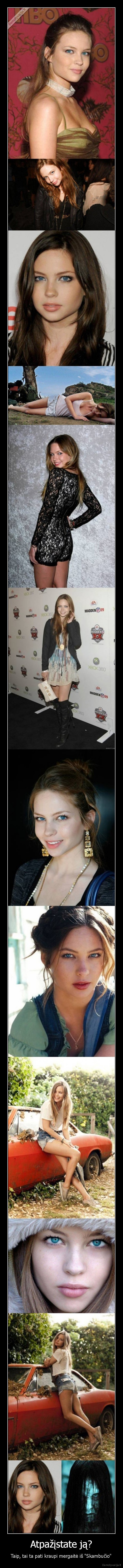 skambutis,grazi, mergina