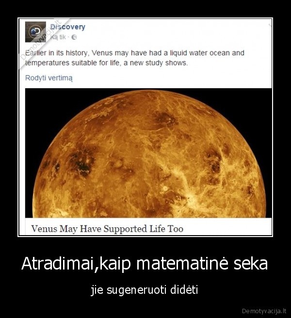 Atradimai,kaip matematinė seka