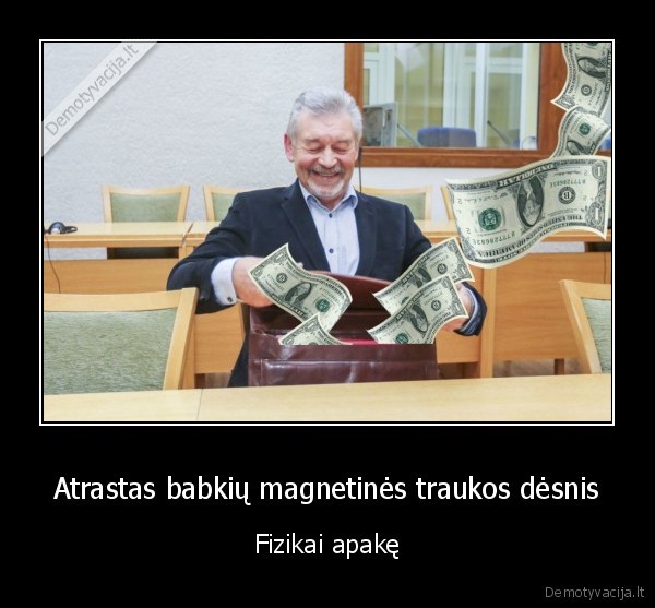 pundzius,pinigai,babkes,desnis,fizika,ts, lkd