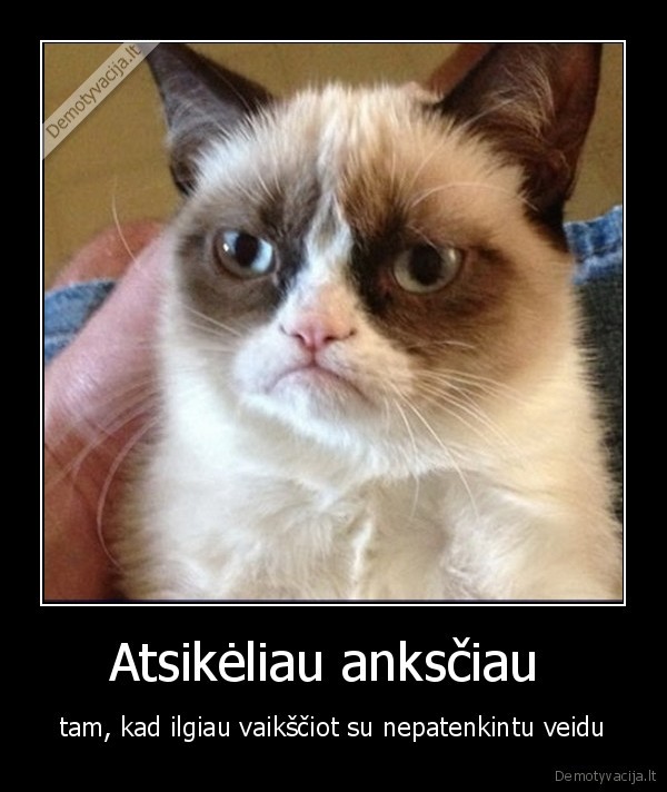 nepatenkintas,anksciau,keltis,rytas