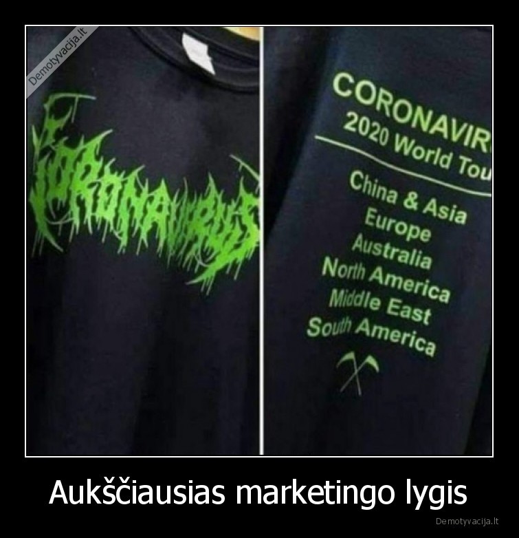 koronavirusas,marketingas,marskineliai
