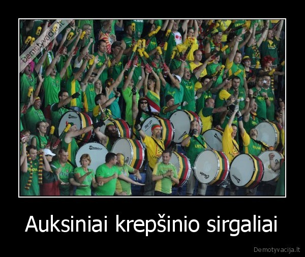 Auksiniai krepšinio sirgaliai